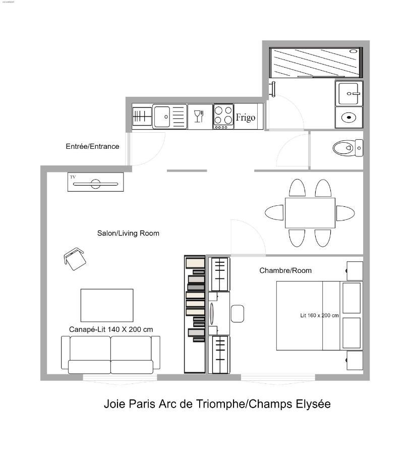 Joie Arc De Triomphe - Champs Elysée Appartement Paris