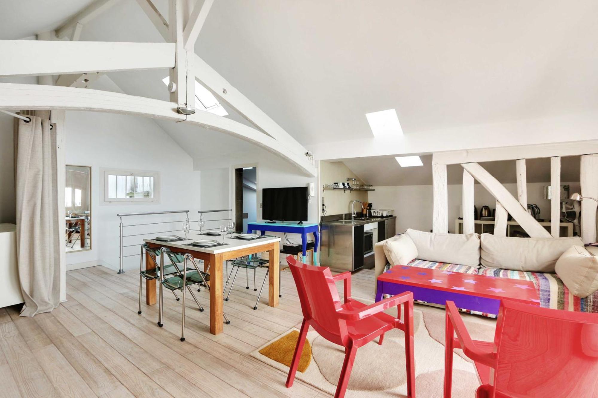 Apartment Cozy Avec Terrace - 2br-4p - Centre De
