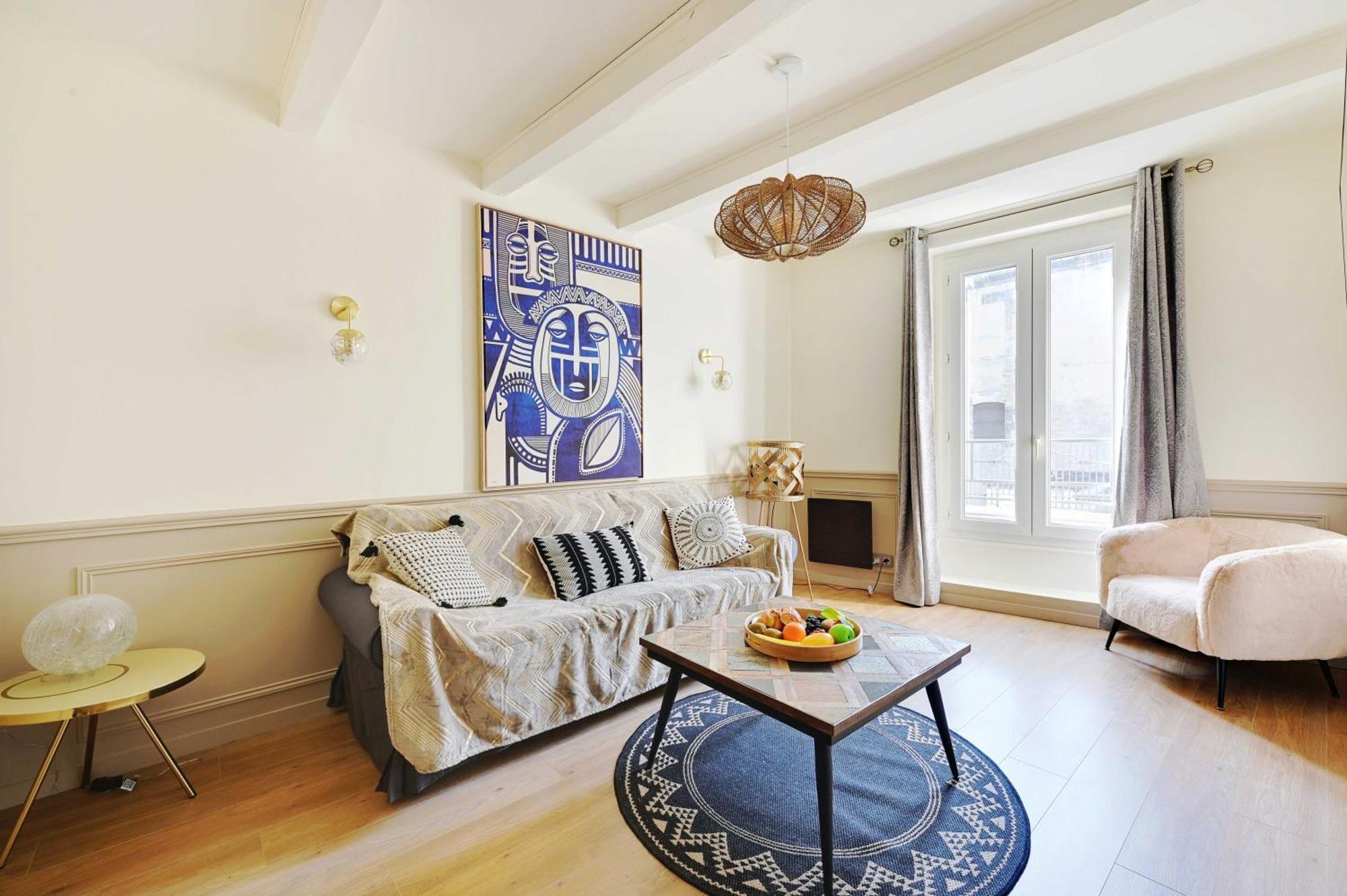 Apartment Beautiful 2br - 4p Republique Temple *