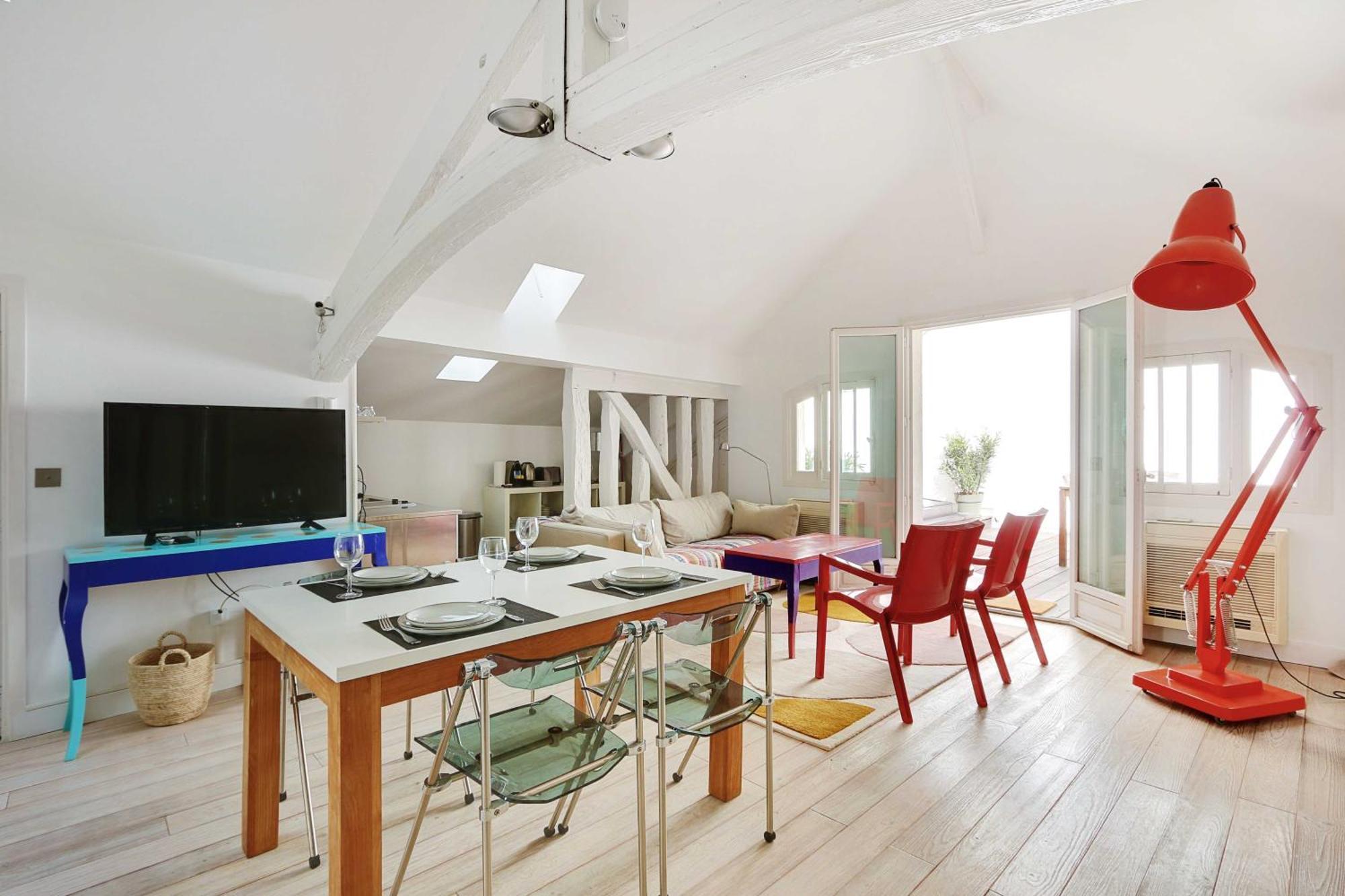 Cozy Avec Terrace - 2br-4p - Centre De Apartment
