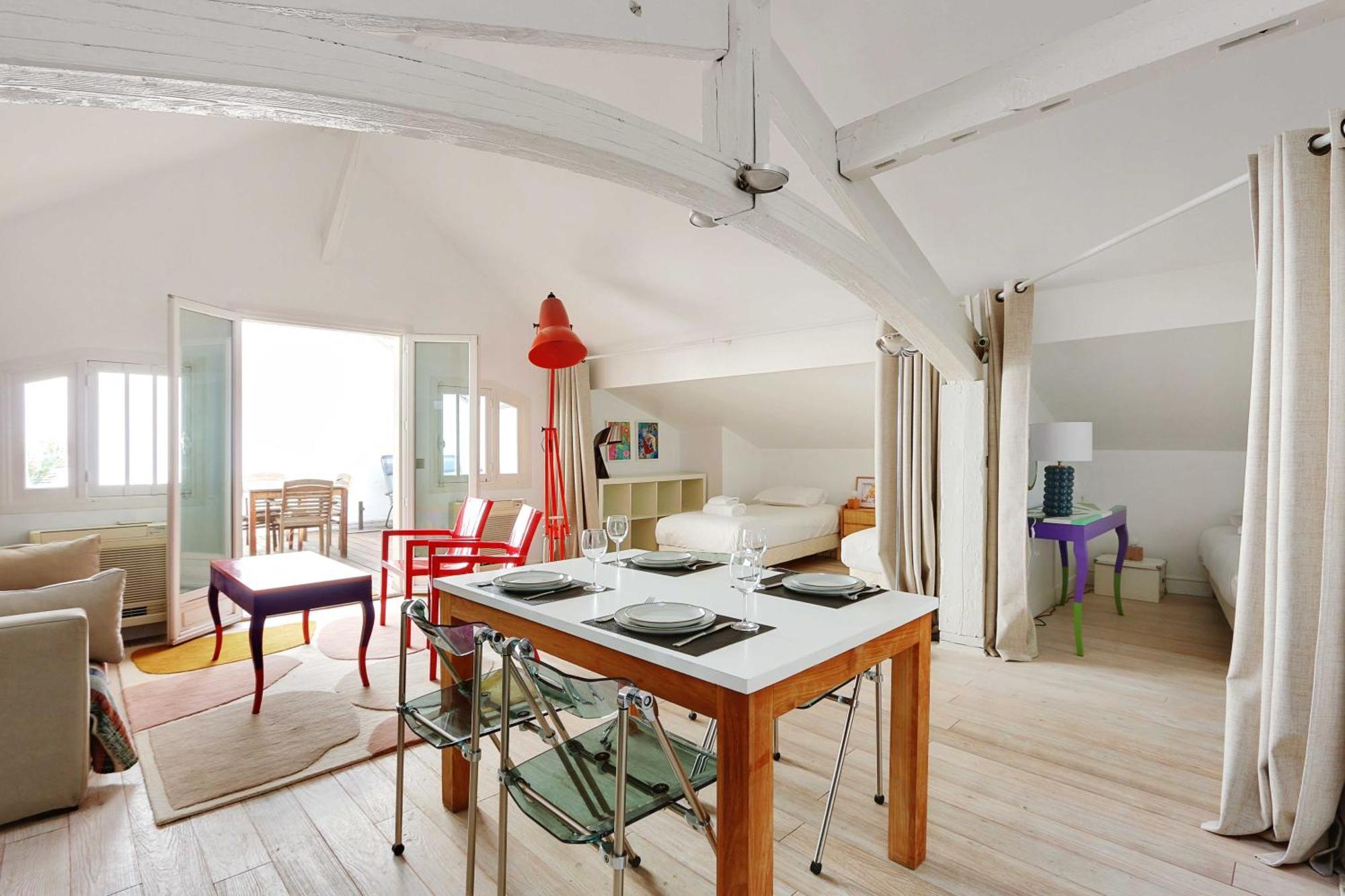 Apartment Cozy Avec Terrace - 2br-4p - Centre De