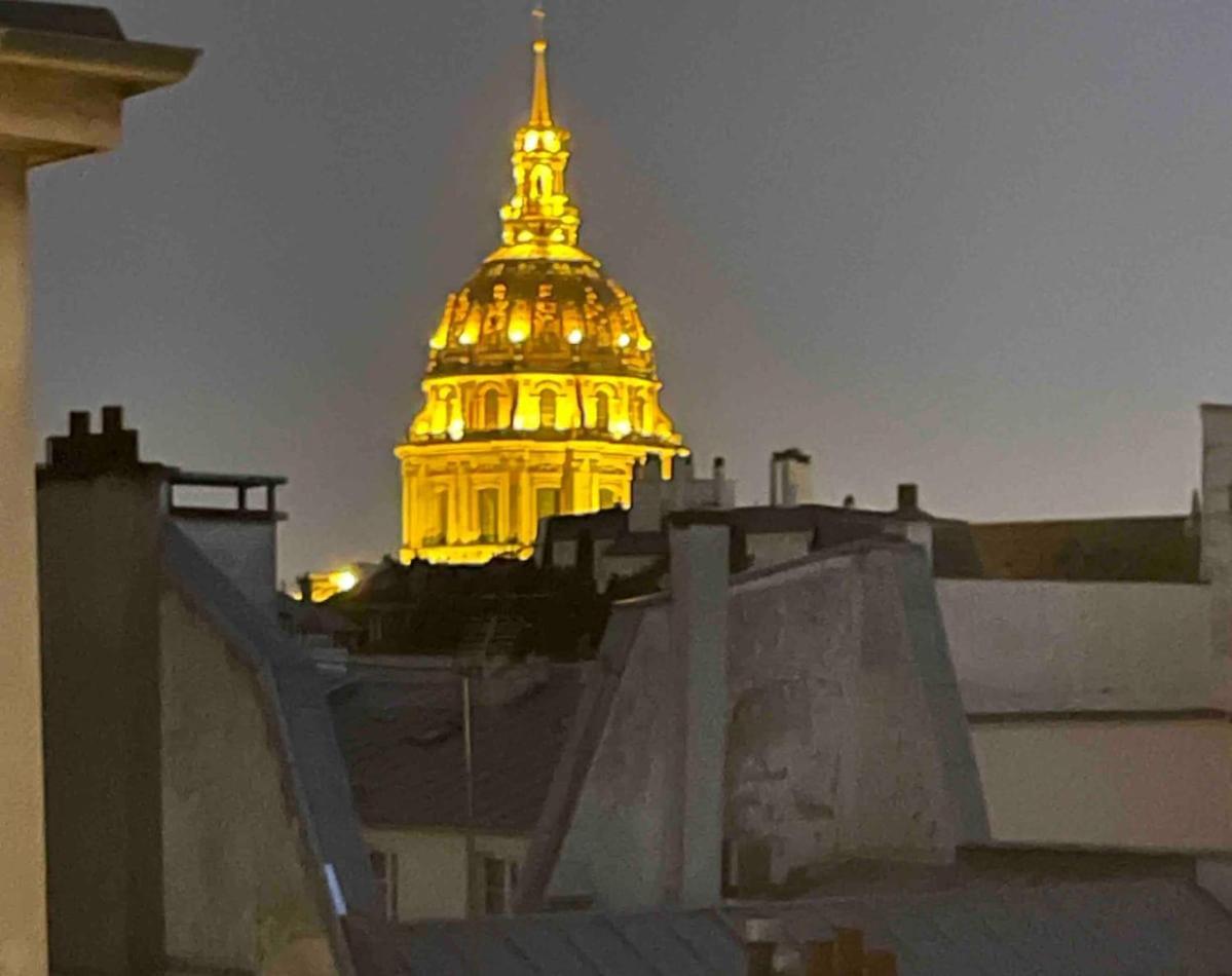 Beautiful Terrace Invalides And Fireplace * Paris